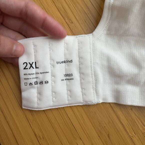 Shapermint Truekind XXL White Enhanced Comfort Wireless Shaper Bra 10023 - Picture 6 of 8